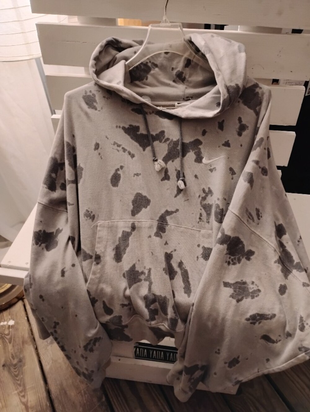 Nike Washed Oversized Crop Sweatshirt Hoodie. Women's XXL